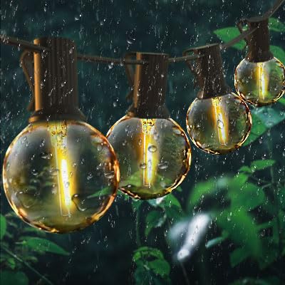 LangPlus+ 25 Pack G40 LED Light Bulbs Replacement, 1W E12/C7 Small Screw Base Socket Light Bulb,2200K Warm White Globe Edison Bulbs for Indoor Outdoor String Lights