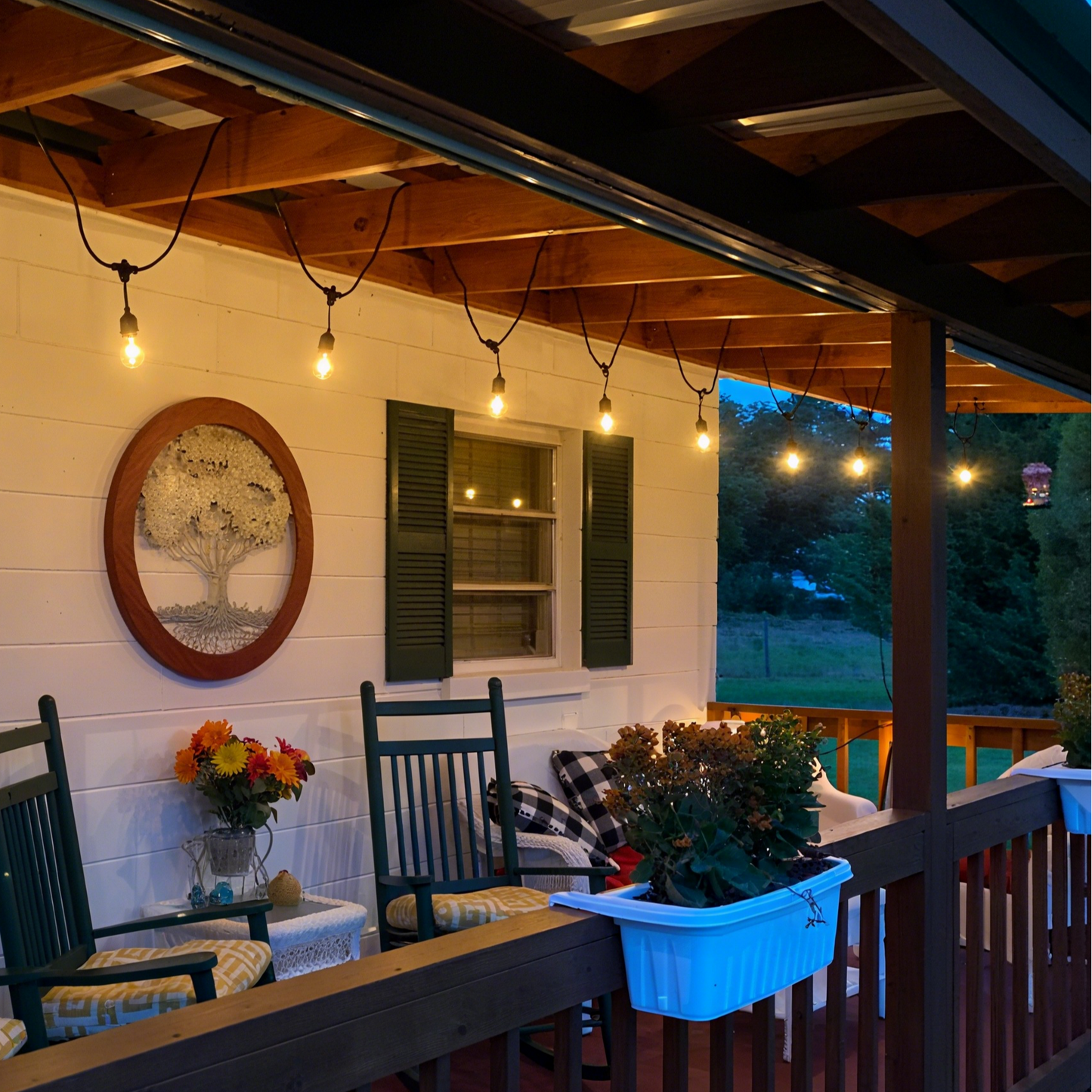 15 Pack 2W S14 LED Bulbs for Outdoor String Lights Replacement, E26 Medium Screw Base 2200K Warm White Plastic Shatterproof & Waterproof LED Edison Bulb for Chandeliers, Ceiling Fan