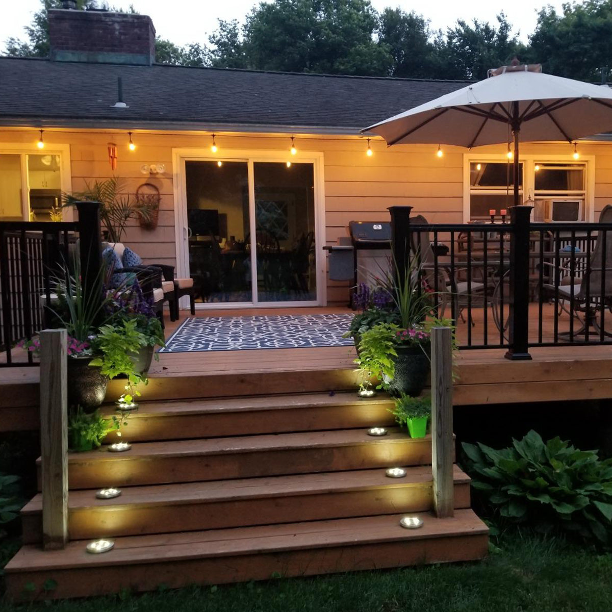 15 Pack S14 LED Bulbs for Outdoor String Lights Replacement, E26 Medium Screw Base, 2 Watt 2700K Warm White Shatterproof & Waterproof LED Edison Bulbs for Chandeliers, Ceiling Fan